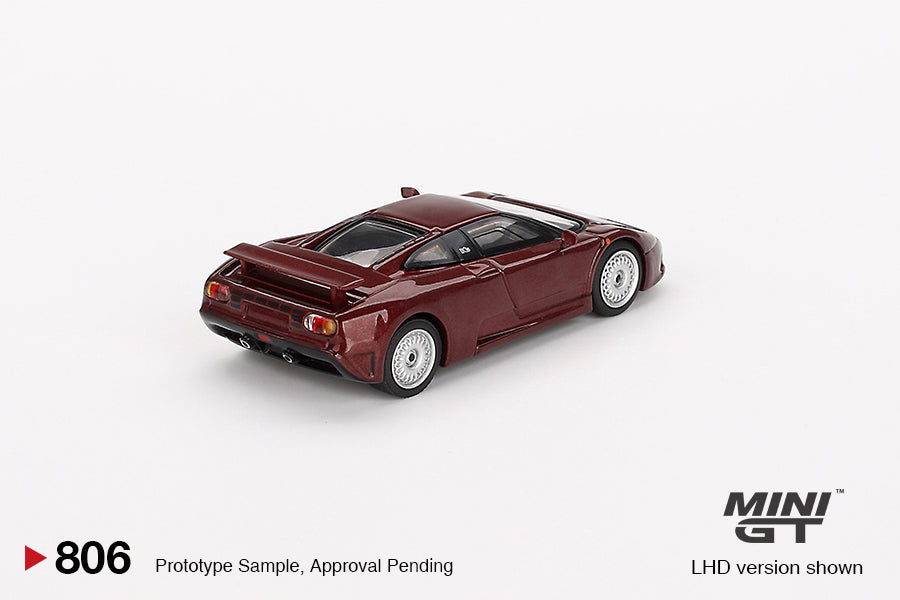 Mini GT 1/64 - Bugatti EB110 GT Dark Red Metallic