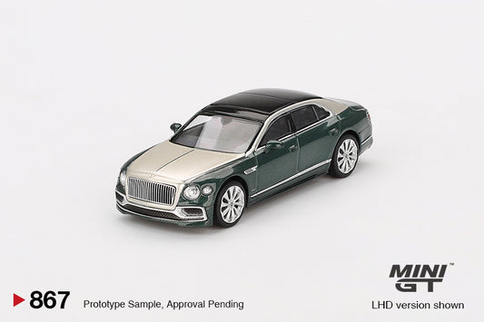 Mini GT 1/64 - Bentley Flying Spur White Sand Verdant