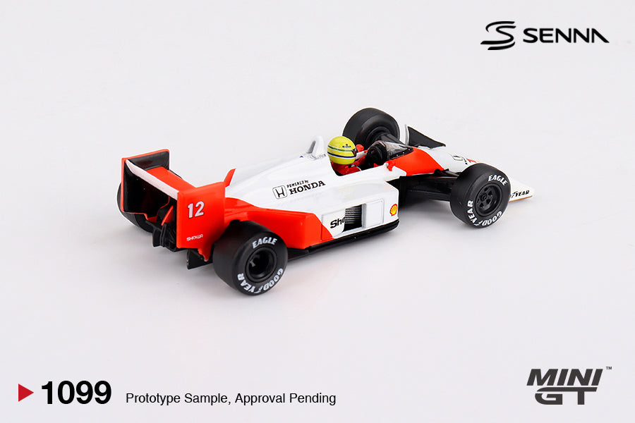 Mini GT 1/64 - McLaren MP4/4 #12 Ayrton Senna 1988 Japanese Grand Prix Winner Blister Pack
