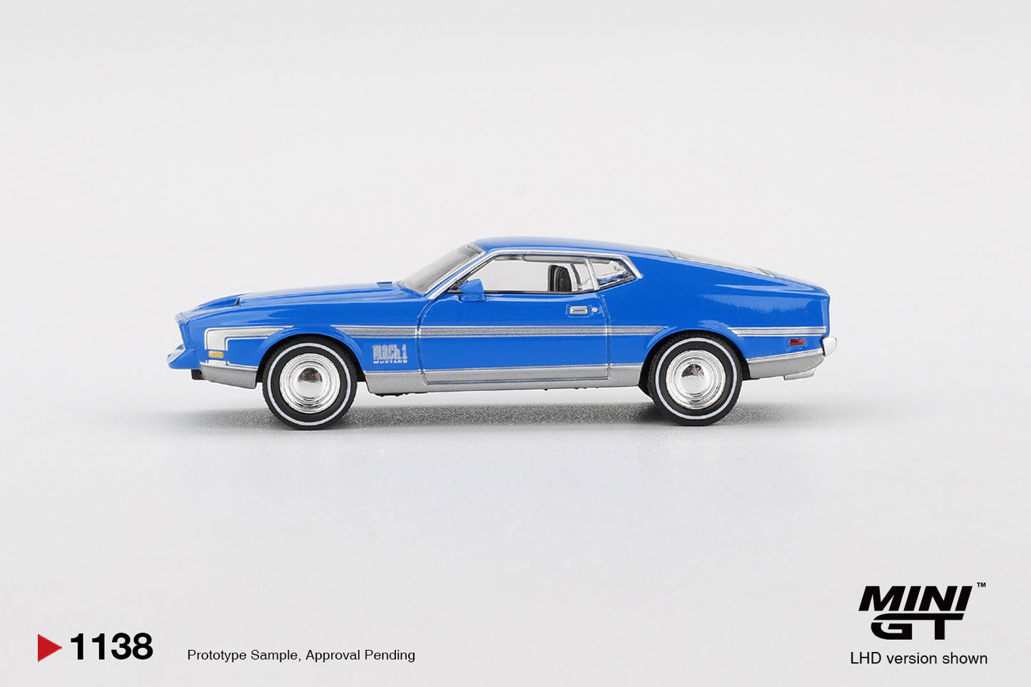Mini GT 1/64 - Ford Mustang Mach 1 Grabber Blue