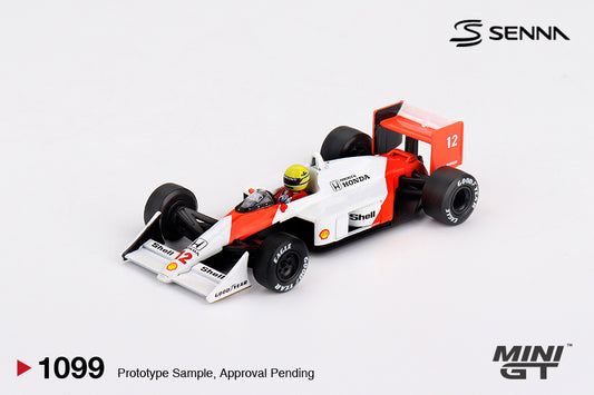 Mini GT 1/64 - McLaren MP4/4 #12 Ayrton Senna 1988 Japanese Grand Prix Winner Blister Pack