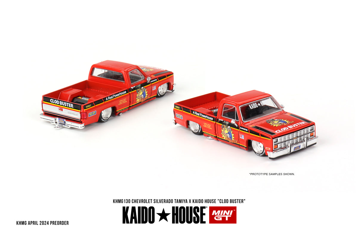 Mini GT x Kaido House 1/64 - Chevrolet Silverado Tamiya X Kaido House "Clod Buster"