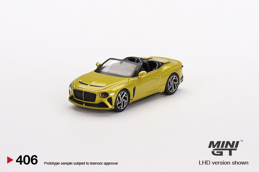 Mini GT 1/64 - Bentley Mulliner Bacalar Yellow Flame