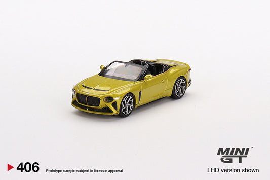 Mini GT 1/64 - Bentley Mulliner Bacalar Yellow Flame