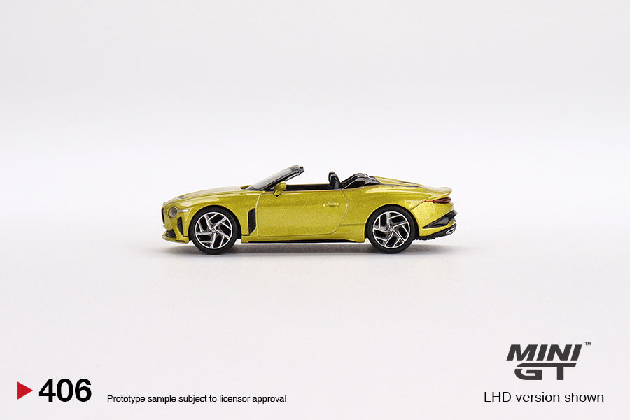 Mini GT 1/64 - Bentley Mulliner Bacalar Yellow Flame