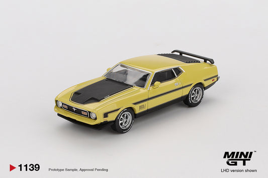 Mini GT 1/64 - Ford Mustang Mach1 Grabber Yellow