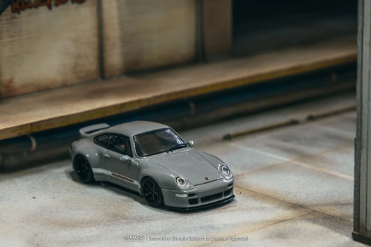 Tarmac Works 1/64 - Porsche 993 Remastered by Gunther Werks Grey - ROAD64