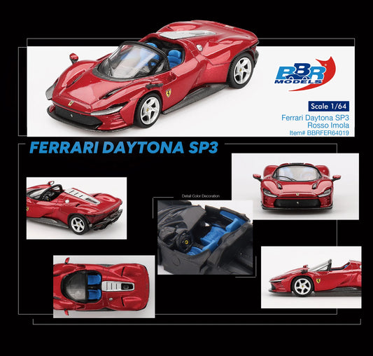 BBR Models 1/64 - Ferrari Daytona SP3 Rosso Imola