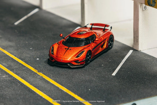 Tarmac Works 1/64 - Koenigsegg Regera Orange Metallic / Black Stripes-GLOBAL64