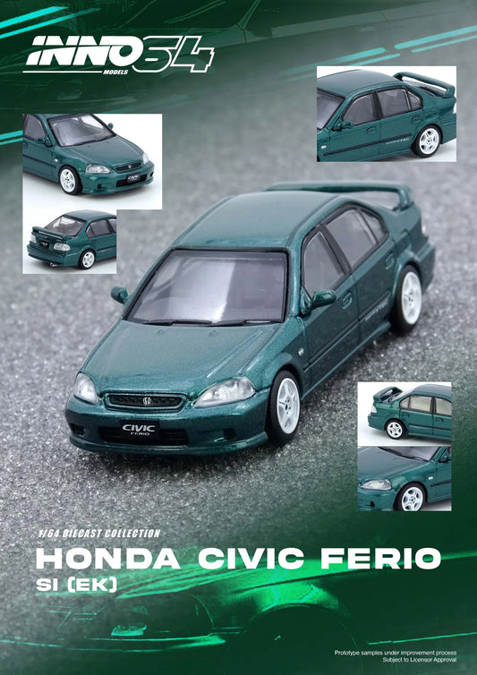 Inno64 1/64 - Honda Civic Ferio Si (EK) Green