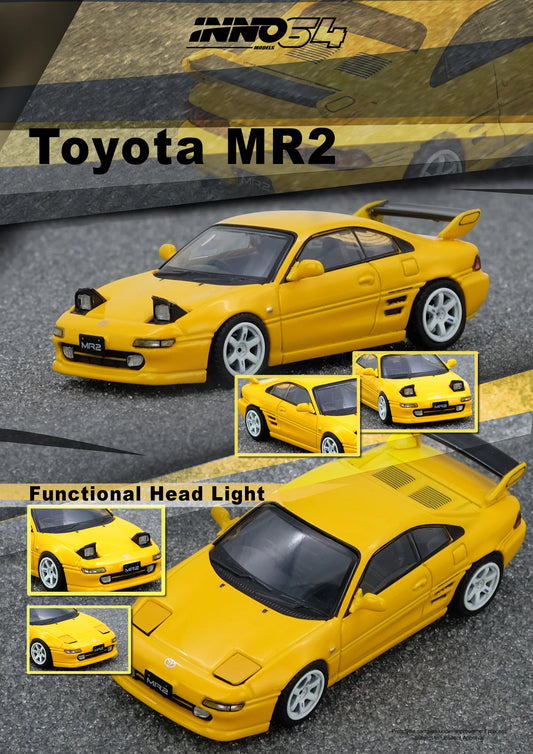 Inno64 1/64 - Toyota MR2 (SW20) Yellow