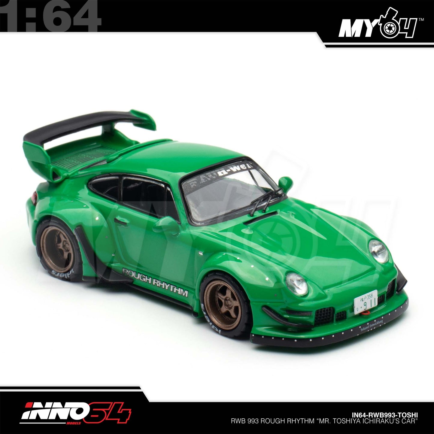 Inno64 1/64 - Porsche RWB 993 Rough Rhythm "Mr. Toshiya Ichiraku's Car"