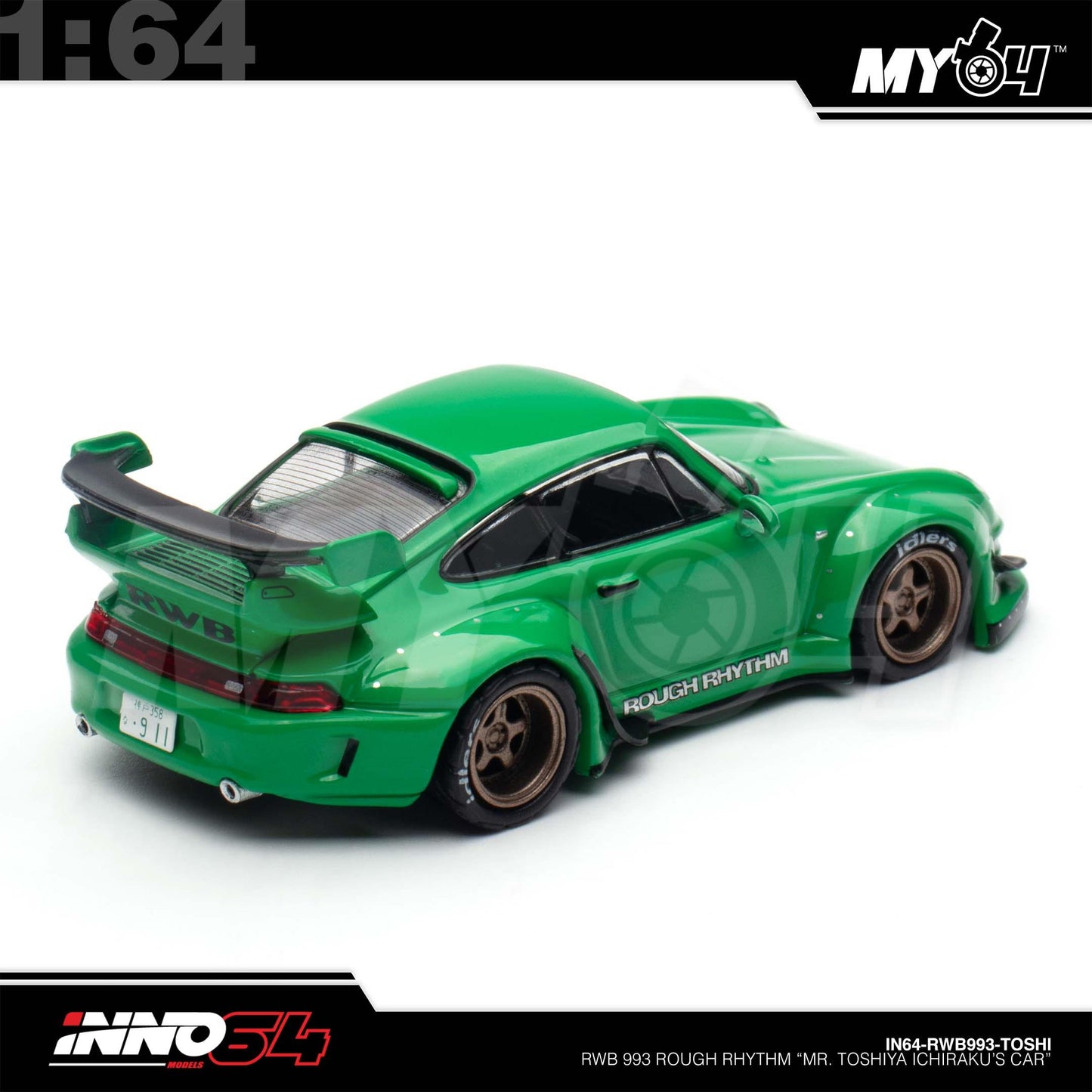 Inno64 1/64 - Porsche RWB 993 Rough Rhythm "Mr. Toshiya Ichiraku's Car"