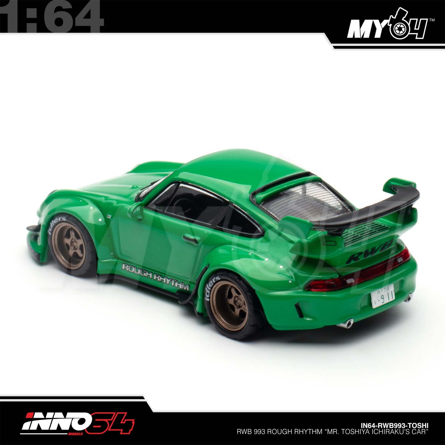 Inno64 1/64 - Porsche RWB 993 Rough Rhythm "Mr. Toshiya Ichiraku's Car"