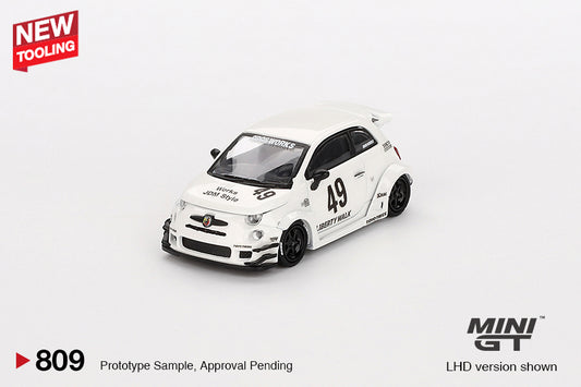 Mini GT 1/64 - LB-WORKS x Abas Works ABARTH 595 Gara White