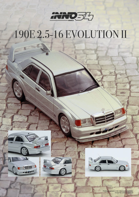 Inno64 1/64 - Mercedes-Benz 190E Silver