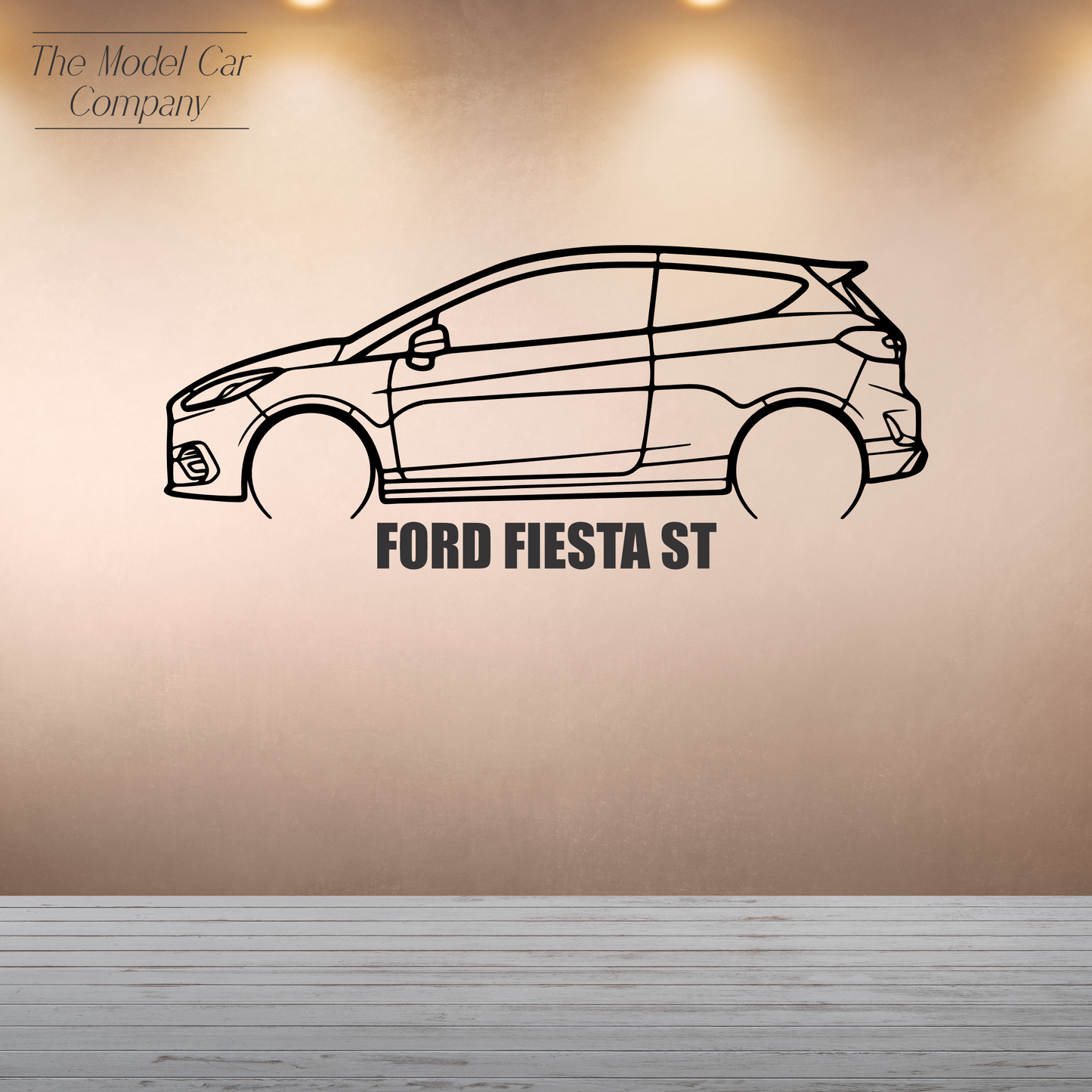 Wall Art Silhouette - Ford Fiesta ST