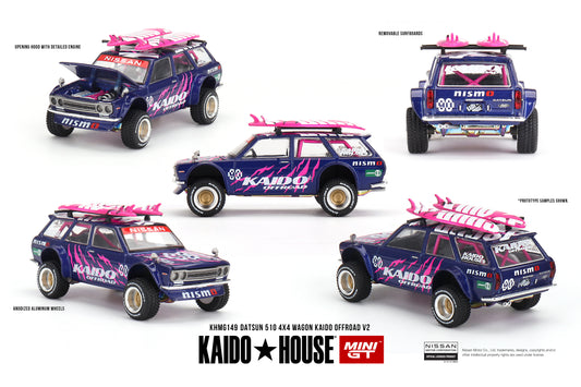 Mini GT x Kaido House 1/64 - Datsun 510 4x4 Wagon Kaido Offroad V2
