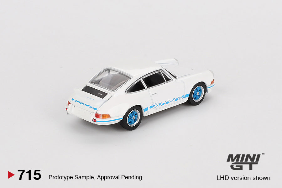 Mini GT 1/64 - Porsche 911 Carrera RS 2.7 Grand Prix White with Blue Livery