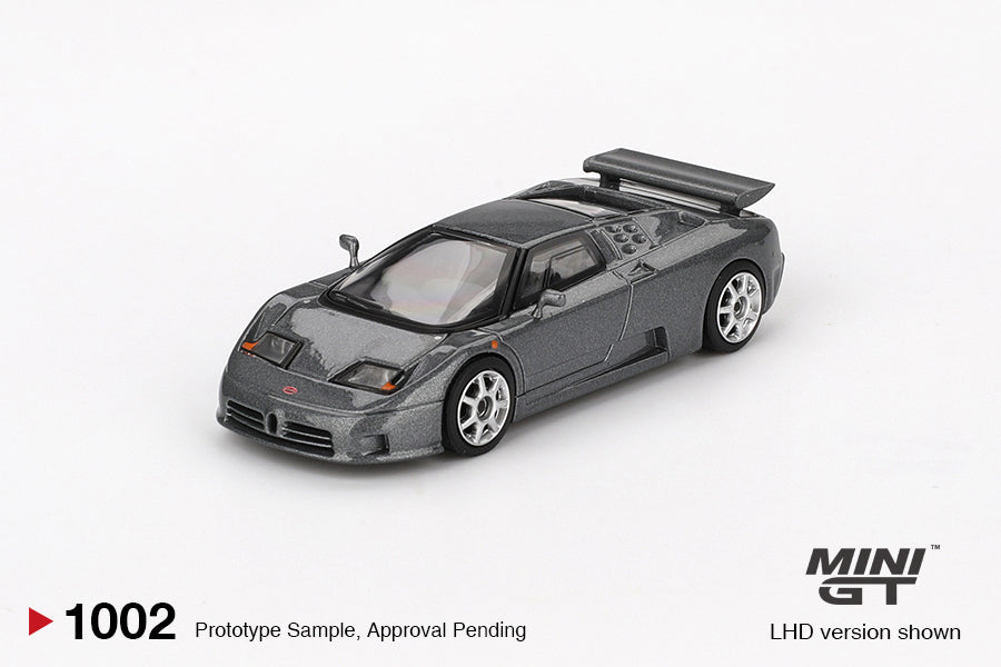 Mini GT 1/64 - Bugatti EB110 Super Sport Grigio Scuro