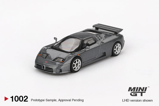 Mini GT 1/64 - Bugatti EB110 Super Sport Grigio Scuro