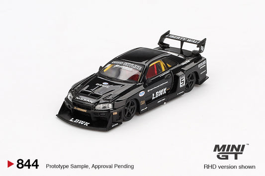Mini GT 1/64 - Nissan LB-ER34 Super Silhouette SKYLINE Black