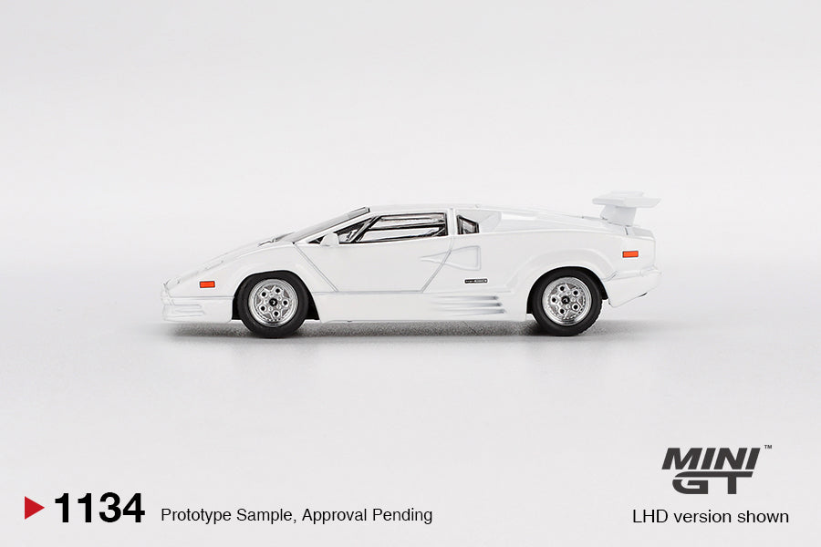 Mini GT 1/64 - Lamborghini Countach 25th Anniversary White
