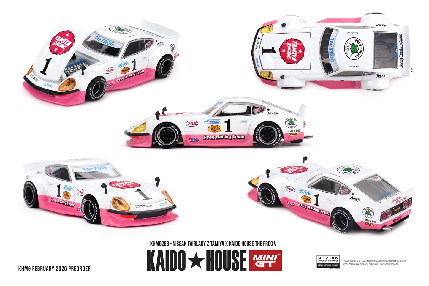 Mini GT x Kaido House 1/64 - Nissan Fairlady Z TAMIYA x KAIDO HOUSE "The FROG" V1