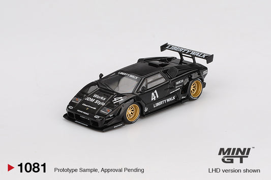 Mini GT 1/64 - Lamborghini Countach LB-WORKS Black
