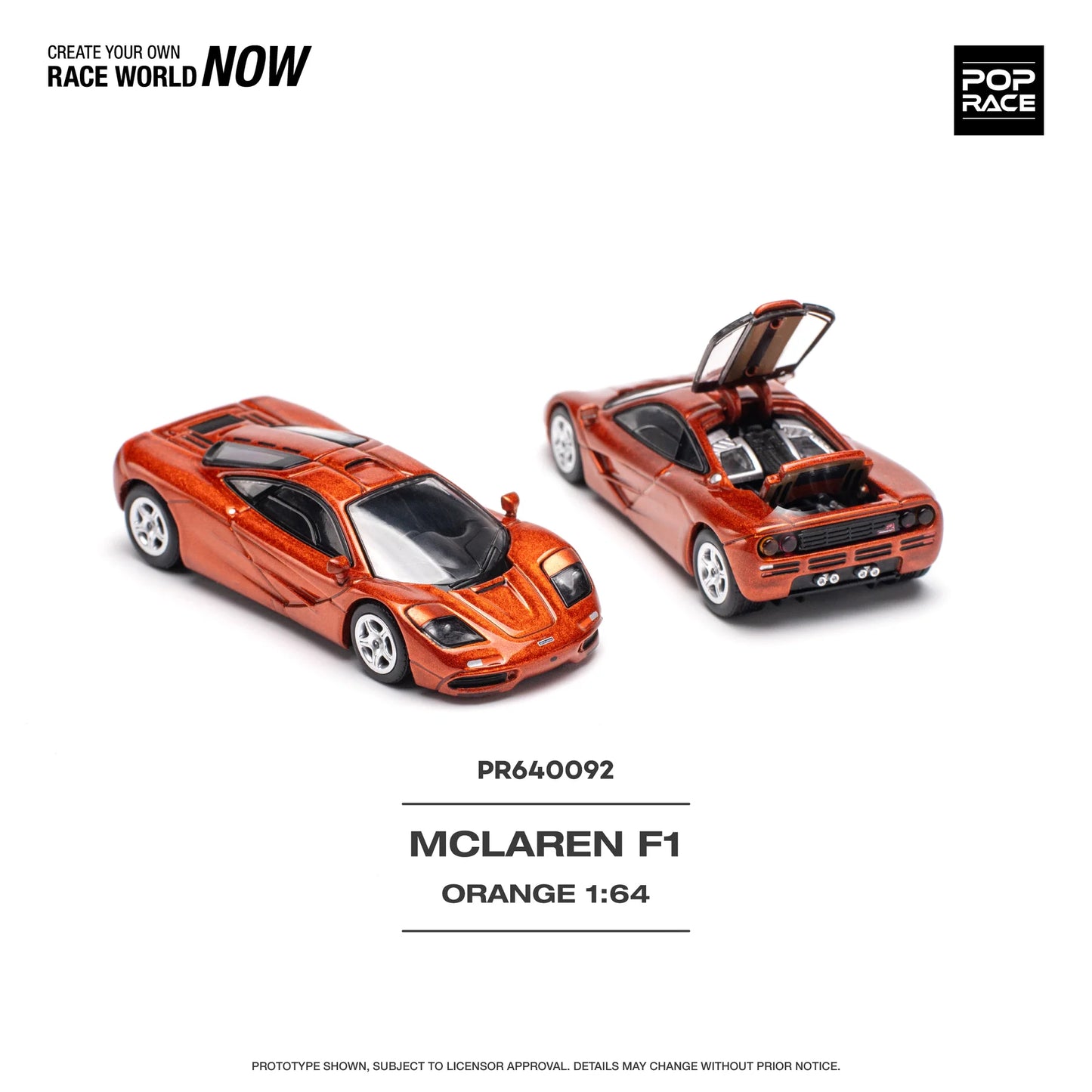 Pop Race 1/64 - McLaren F1 Orange