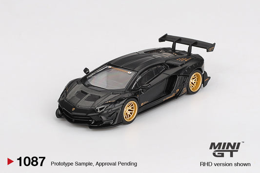 Mini GT 1/64 - LB★WORKS Lamborghini Aventador Limited Edition Matte Black