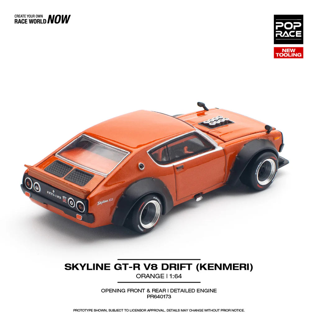 Pop Race 1/64 - Nissan Skyline GT-RV8 Drift (Kenmeri)