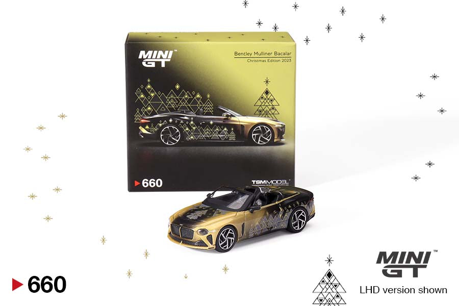 Mini GT 1/64 - Bentley Mulliner Bacalar Christmas Edition 2023