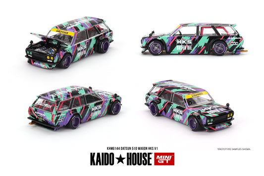 Mini GT x Kaido House 1/64 - Datsun KAIDO 510 Wagon HKS V1