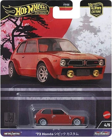 Hot Wheels Japan Historics 1/64 - ’73 Honda Civic Custom Red