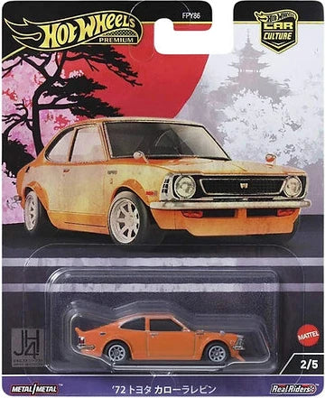 Hot Wheels Japan Historics 1/64 - ’72 Toyota Corolla Levin Orange