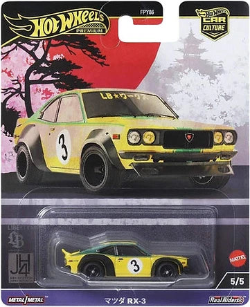 Hot Wheels Japan Historics 1/64 - Mazda RX-3 Yellow