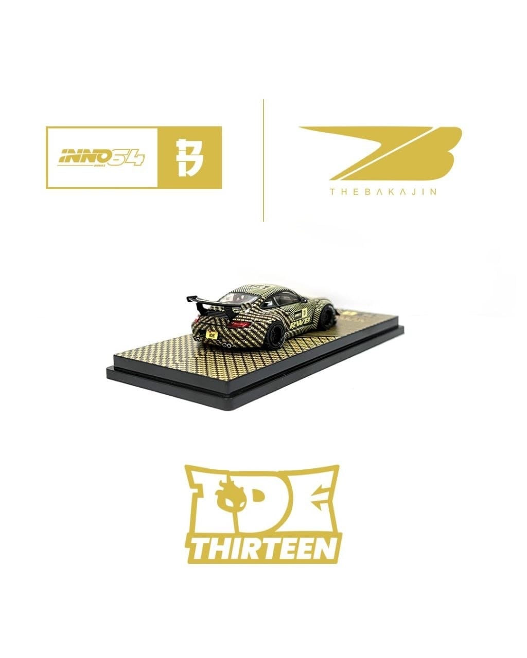 Inno64 1/64 - Porsche RWB 997 Black Crow Customs x Bakajin Indonesian Diecast Expo 2026 Event Edition