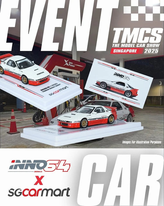 Inno64 x SGcarmart 1/64 - Mazda RX-7 (FC33) “Pandem Rocket Bunny” TMCS Singapore 2025 Event Exclusive