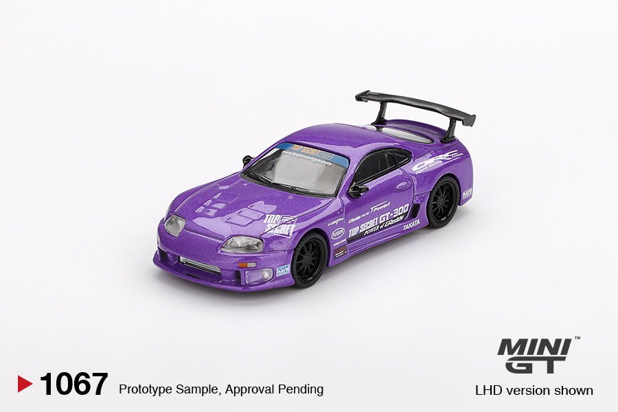 Mini GT 1/64 - Toyota Supra (A80) Top Secret GT-300 Top Secret Purple
