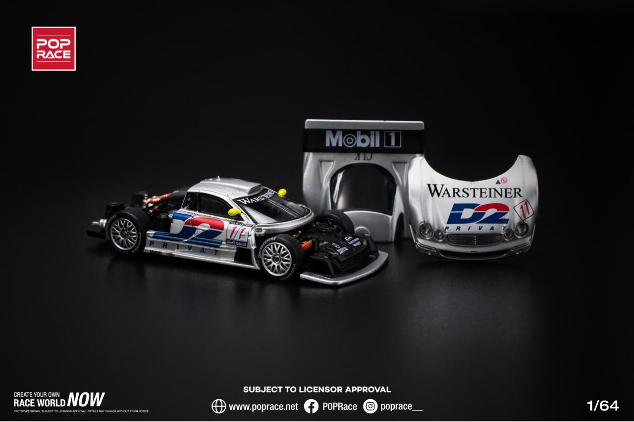 Pop Race 1/64 - Mercedes Benz CLK-GTR D2 1997 FIA GT