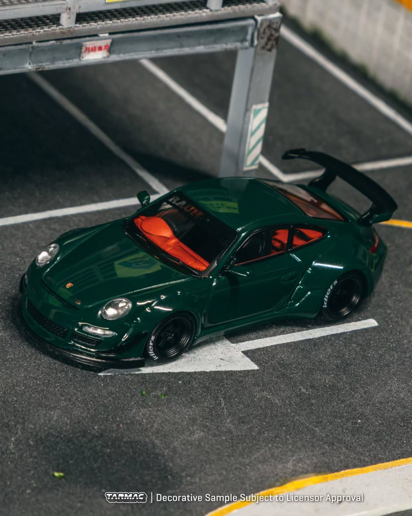 Tarmac Works 1/64 - Porsche 997 RWB Green with T-Shirt Indonesia Diecast Expo 2025 Event Edition