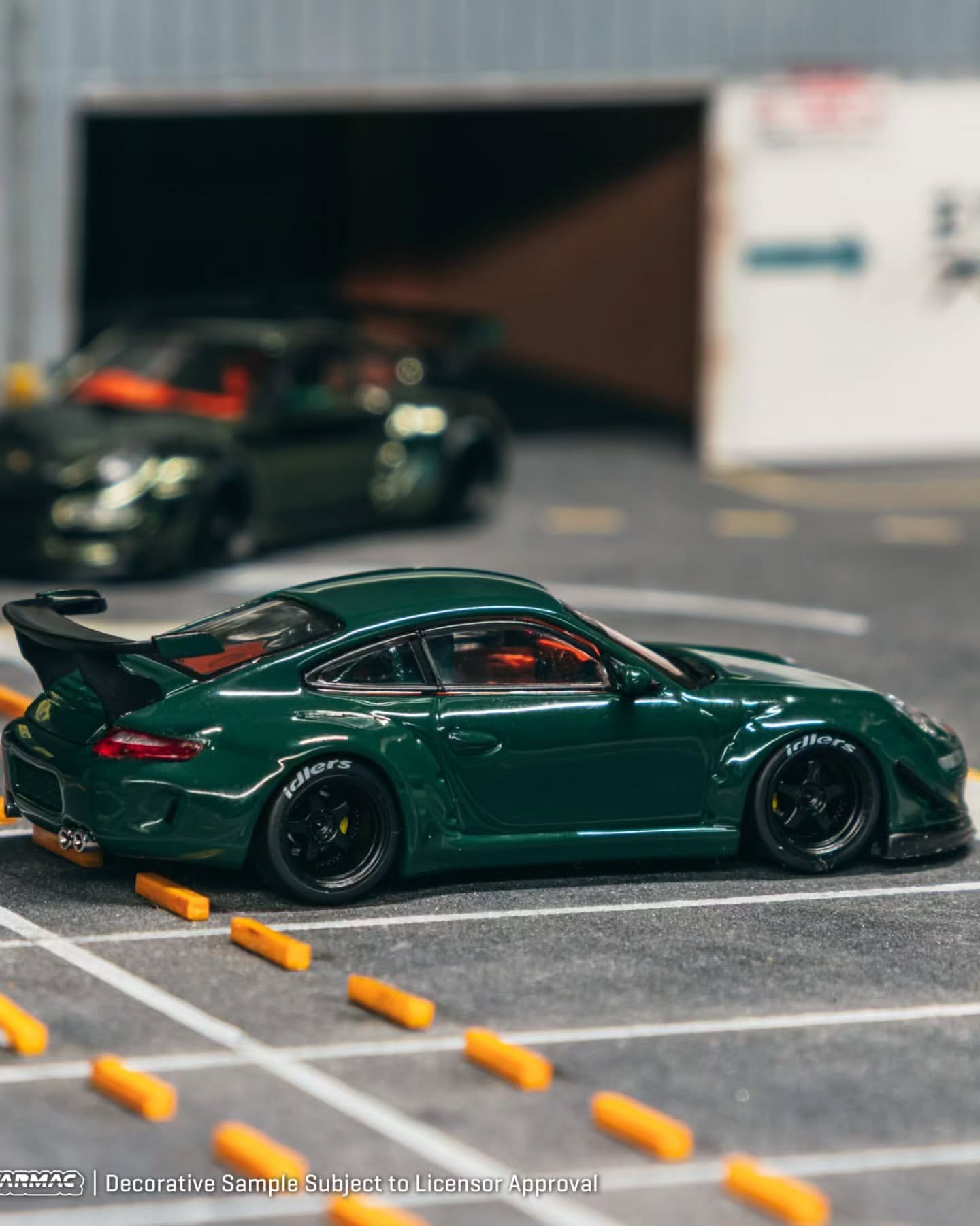 Tarmac Works 1/64 - Porsche 997 RWB Green with T-Shirt Indonesia Diecast Expo 2025 Event Edition