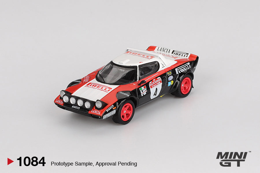 Mini GT 1/64 - Lancia Stratos HF #4 1978 Rally Sanremo Winner