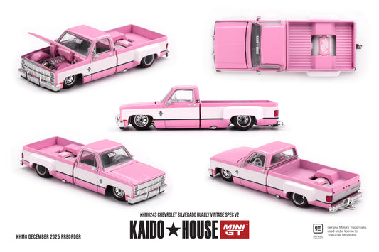 Mini GT x Kaido House 1/64 - Chevrolet Silverado Dually Vintage Spec V2