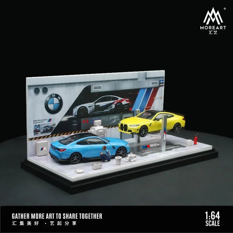 MoreArt 1/64 Diorama - BMW Automobile Repair Workshop