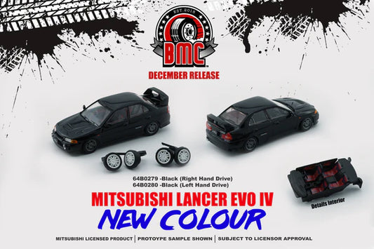 BMC 1/64 - Mitsubishi Lancer Evolution IV Black