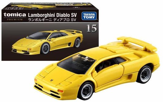 Tomica Premium 1/64 - Lamborghini Diablo SV Yellow