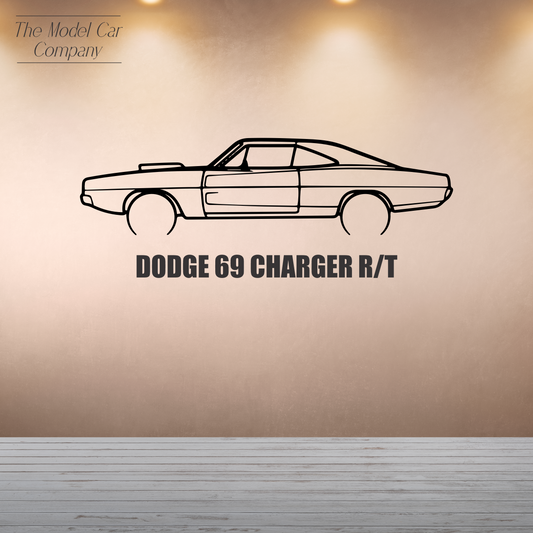 Wall Art Silhouette - Dodge 69 Charger R/T