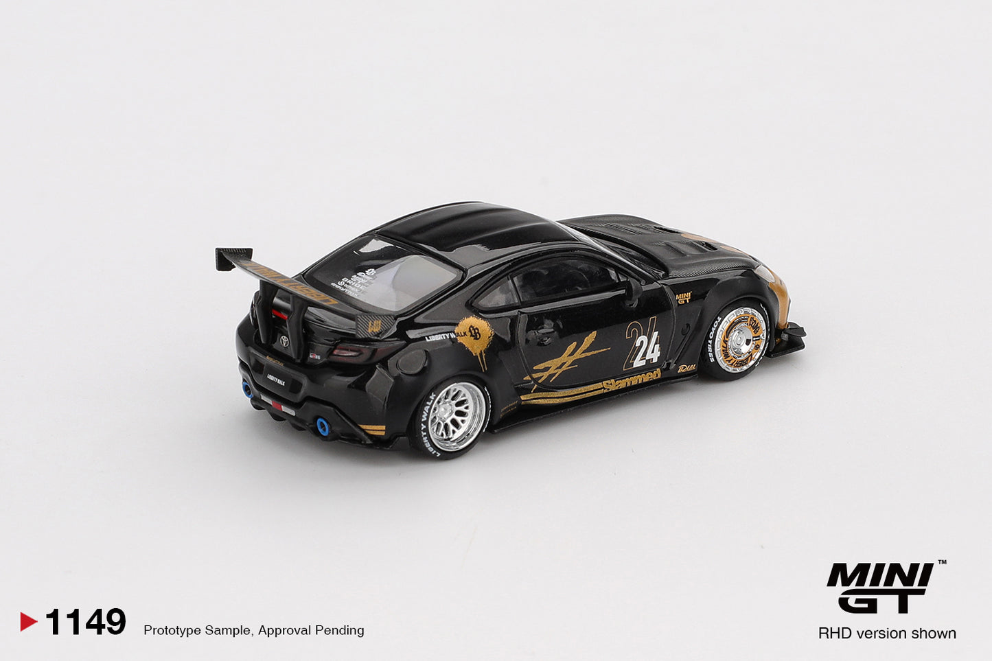 Mini GT 1/64 - Toyota GR86 LB★Nation Black / Gold